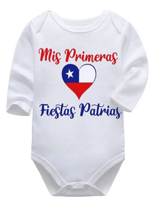 Body Bebé Pilucho Mis Primeras Fiestas Patrias Grafimax 1