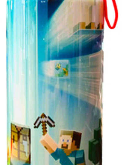 Botella Agua Minecraft Steve Alex Videojuegos Grafimax 1
