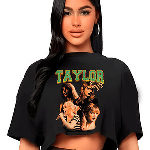 Polera Crop Top Taylor Swift Etapas Míºsica Grafimax