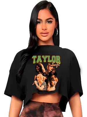 Polera Crop Top Taylor Swift Etapas Míºsica Grafimax