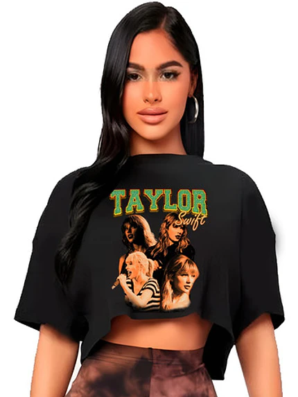 Polera Crop Top Taylor Swift Etapas Míºsica Grafimax 1