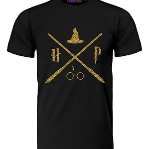 Polera Harry Potter Sí­Mbolos Libro Oversize Grafimax
