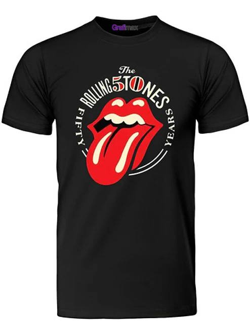 Polera The Rolling Stones 50 Years Oversize Grafimax 1