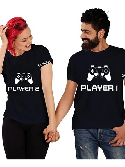 Poleras Parejas Enamorados Duos Player 1 Player 2 Grafimax 17