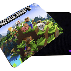 Mousepad Liso 20X17 Cm Grafimax Minercraft Videojuegos