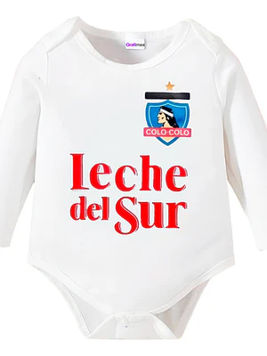 Body Bebé Pilucho Papá Colo Colo Leche Sur Grafimax