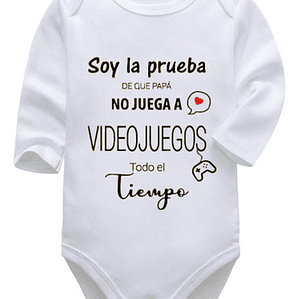 Body Bebé Pilucho Papá No Juega Todo El Tiempo Grafimax