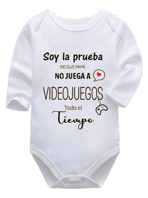 Body Bebé Pilucho Papá No Juega Todo El Tiempo Grafimax 1