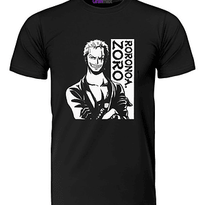 Polera Roronoa Zoro One Piece Anime Variedad Diseño Grafimax
