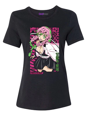 Polera Mujer Mitsuri Kimetsu No Yaiba Anime Grafimax