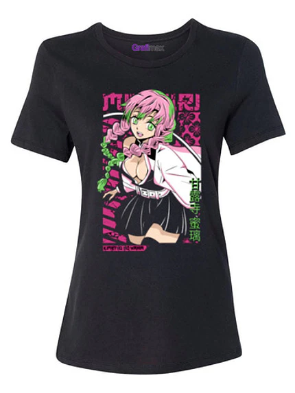 Polera Mujer Mitsuri Kimetsu No Yaiba Anime Grafimax 1