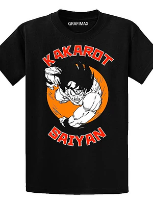 Polera Kakaroto Saiyan Dragon Ball Hombre Oversize Anime Grafimax