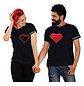 Polera Parejas Duos Amor Novios Corazones Grafimax - Miniatura 1