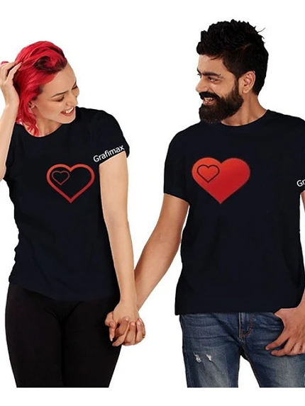 Polera Parejas Duos Amor Novios Corazones Grafimax 25