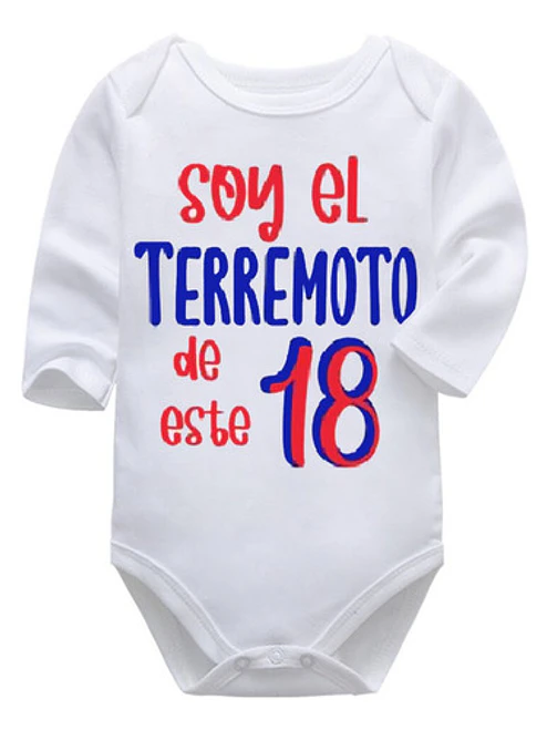 Body Bebé Pilucho Soy El Terremoto De Este 18 Grafimax 1