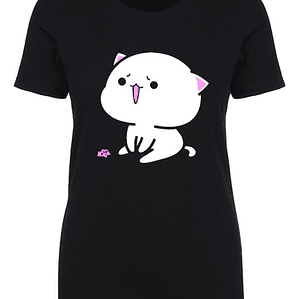 Polera Mujer Gatito Kawaii Gato Chibi Grafimax