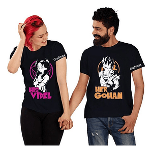 Polera Parejas Amor Duos Videl Y Gohan Grafimax