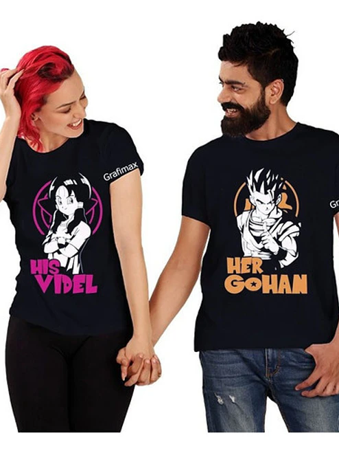 Polera Parejas Amor Duos Videl Y Gohan Grafimax 9