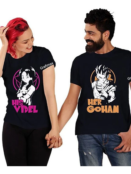 Polera Parejas Amor Duos Videl Y Gohan Grafimax 33