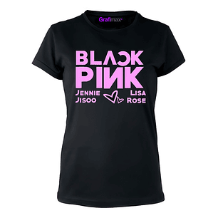 Polera Black Pink Kpop Variedad Diseños Mujer Gfmx