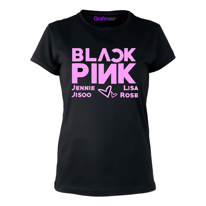 Polera Black Pink Kpop Variedad Diseños Mujer Gfmx 1