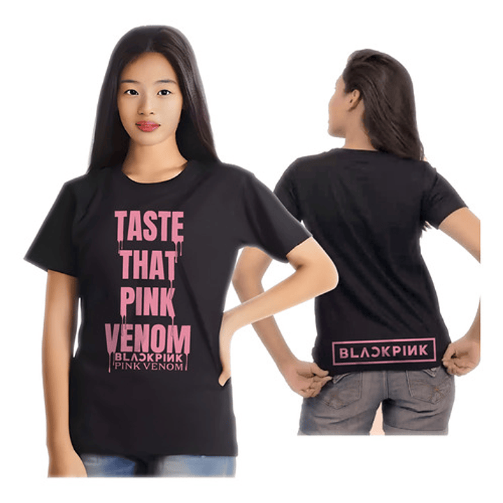 Polera Black Pink Kpop Variedad Diseños Mujer Gfmx 15