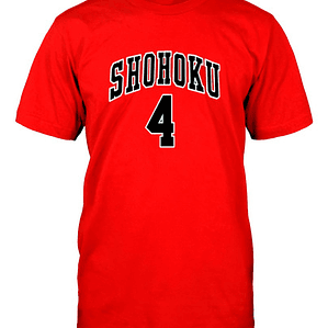 Polera Shohoku Takenori Akagi 4 Slam Dunk Anime Grafimax