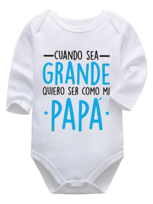 Body Bebé Pilucho Cuando Sea Grande Seré Como Papá Grafimax 1