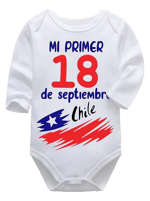 Body Bebé Pilucho Mi Primer 18 De Septiembre Chile Grafimax