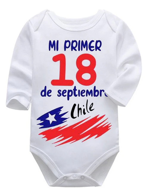 Body Bebé Pilucho Mi Primer 18 De Septiembre Chile Grafimax 1