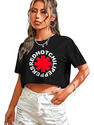 Polera Crop Top Red Hot Chili Peppers Grafimax