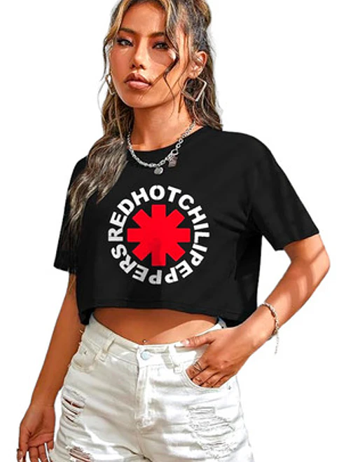 Polera Crop Top Red Hot Chili Peppers Grafimax 1