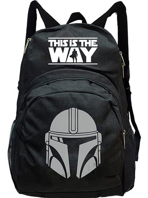 Mochila Mandalorian Casco Star Wars Pelí­Culas Grafimax