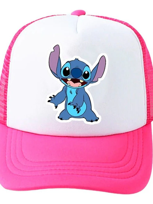 Jockey Gorro Rosa Stitch Pelí­Cula Lilo Y Stitch Grafimax 1