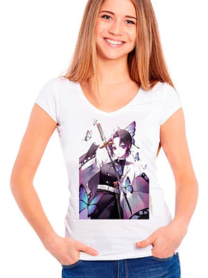 Polera Shinobu Kocho Kimetsu No Yaiba Anime Grafimax