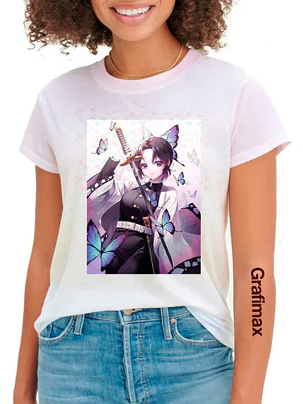 Polera Shinobu Kocho Kimetsu No Yaiba Anime Grafimax 2
