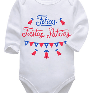 Body Bebé Pilucho Fiestas Patrias Chile Grafimax