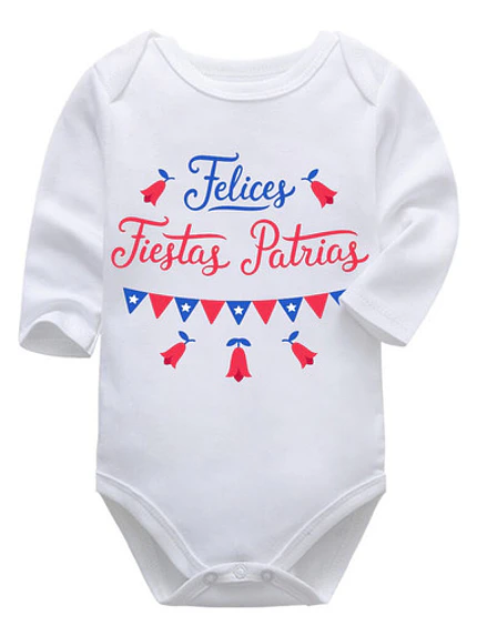 Body Bebé Pilucho Fiestas Patrias Chile Grafimax 1