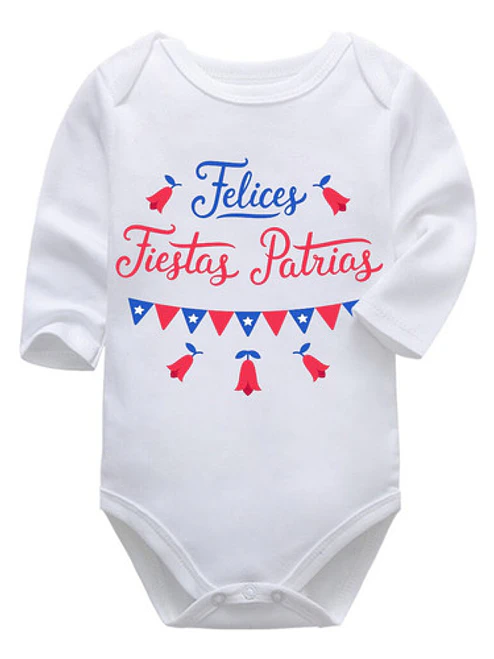 Body Bebé Pilucho Fiestas Patrias Chile Grafimax 1