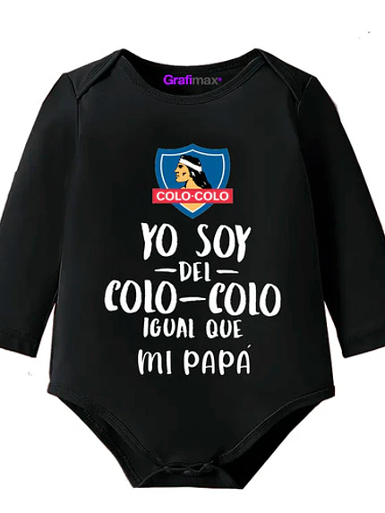 Body Bebé Pilucho Papá Soy Del Colo Colo Grafimax 2