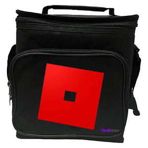 Lonchera Escolar Roblox Logo Rojo Bolsa Térmica Grafimax
