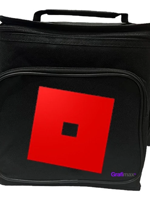 Lonchera Escolar Roblox Logo Rojo Bolsa Térmica Grafimax 1