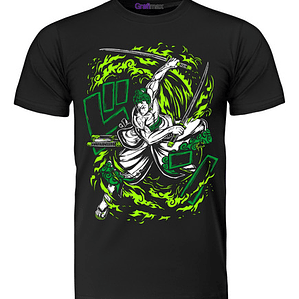 Polera Hombre Roronoa Zoro One Piece Anime Grafimax