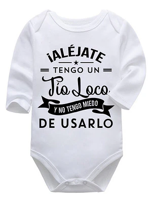 Body Bebé Pilucho Aléjate Tengo Un Tí­O Loco Grafimax