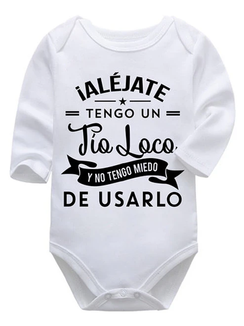 Body Bebé Pilucho Aléjate Tengo Un Tí­O Loco Grafimax 1