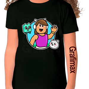 Polera Roblox Skin Girl Calidad Videojuego Grafimax