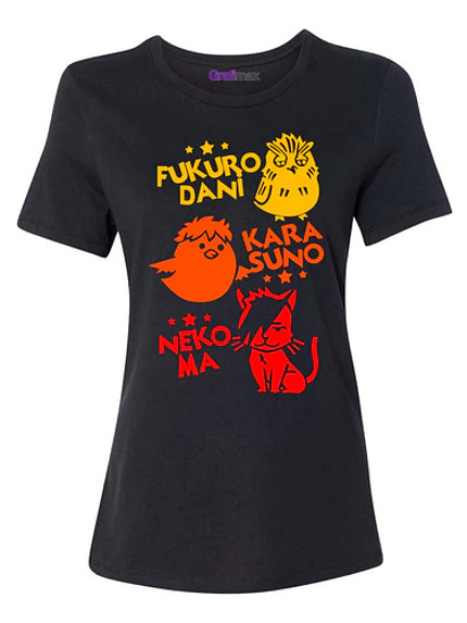 Polera Mujer Haikyuu Fukuro Kara Neko Anime Grafimax 1