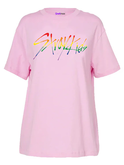 Polera Stray Kids K-Pop Música Rosa - Grafimax 1