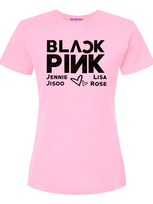 Polera Black Pink Names Koreano Música K-Pop - Grafimax 1