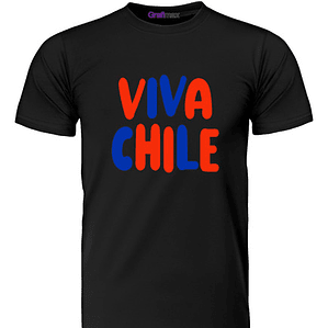Polera Chile Fiestas Patrias Viva Chile 18 - Grafimax